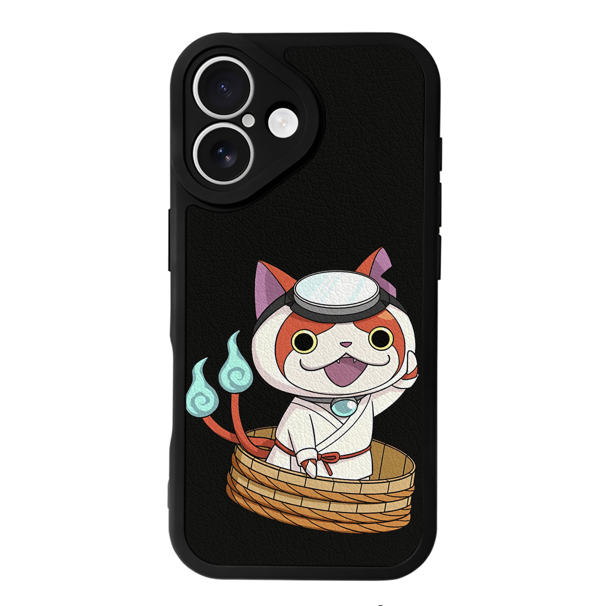 （画像用） 妖怪ウォッチ Yo-kai Watch 【iPhone 16シリーズ対応】シリコンスマホケース（レザー調） 材質：シリコン